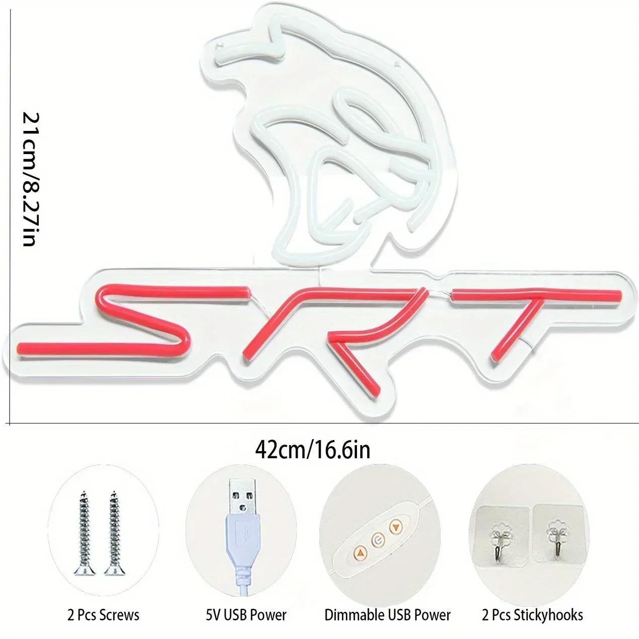 SRT Service de voiture enseignes au néon LED enseigne lumineuse enseignes au néon voiture Refit Gara