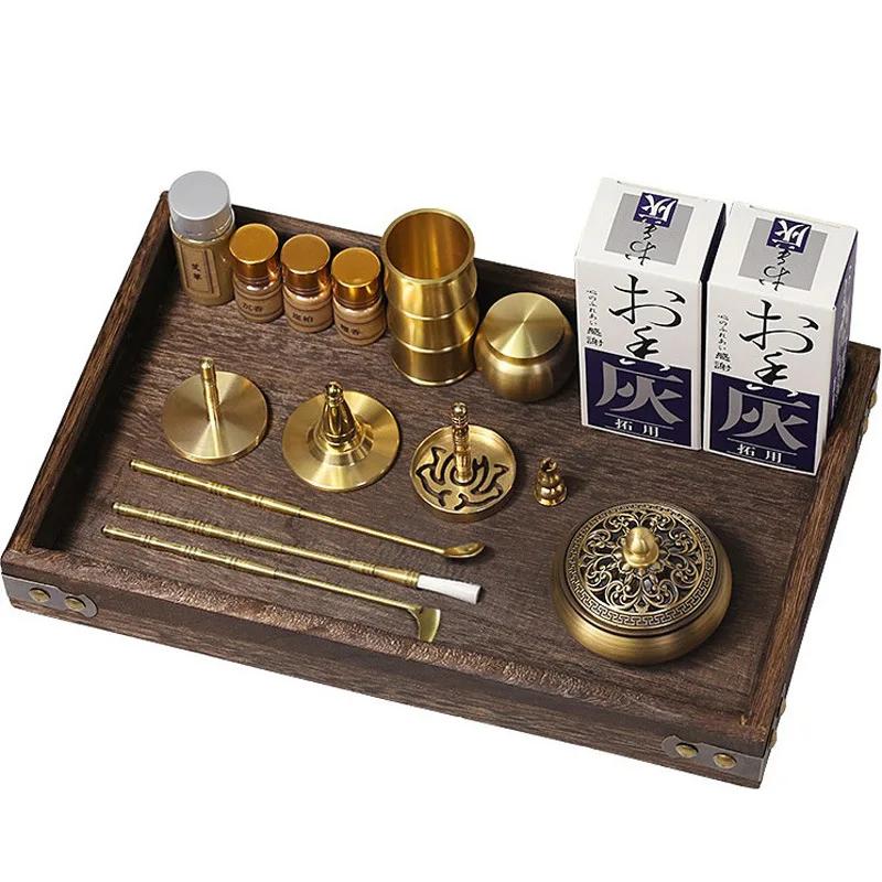 Ensemble d'aromathérapie en laiton, Kit de fabrication de brûleur d'encens, support de moule d'encen
