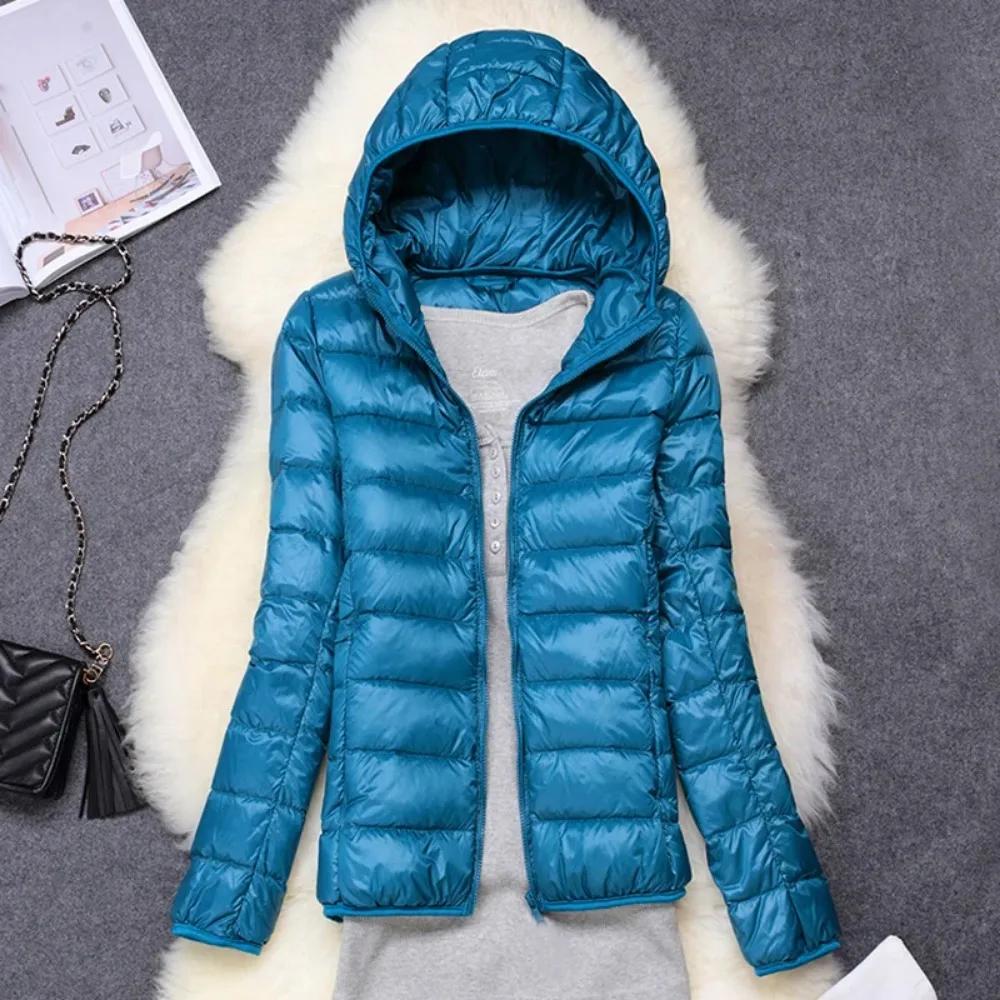 Doudoune Femme Ultra Légère, Capuche Pliable, Doudoune Femme, Manteau NikS6, Hiver, Nouveau, Printem