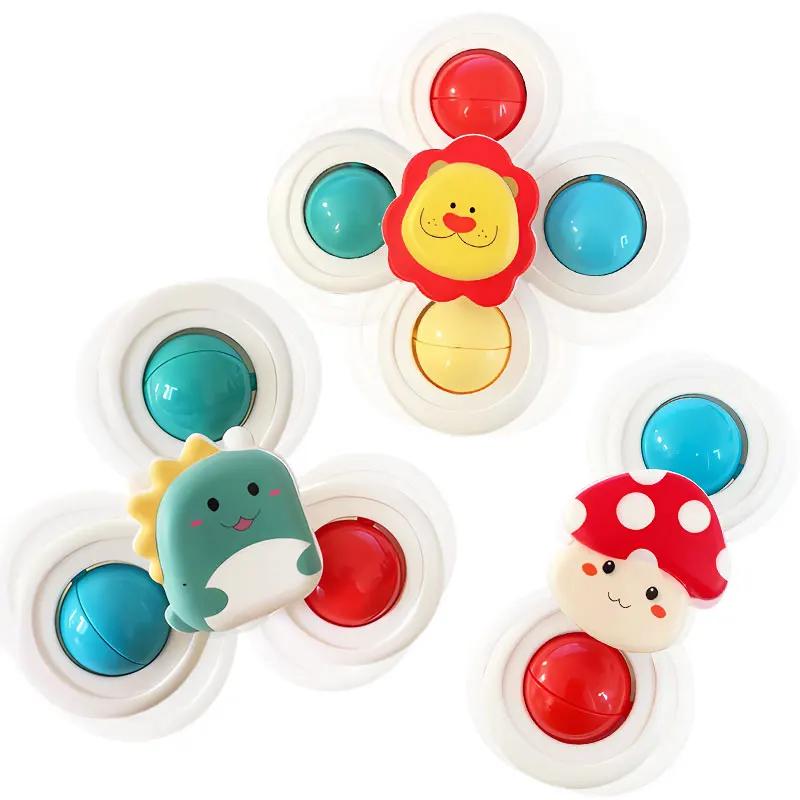 Ensemble de jouets rotatifs d'animaux de dessin animé pour enfants, ventouse, fenêtre, chaise haute,