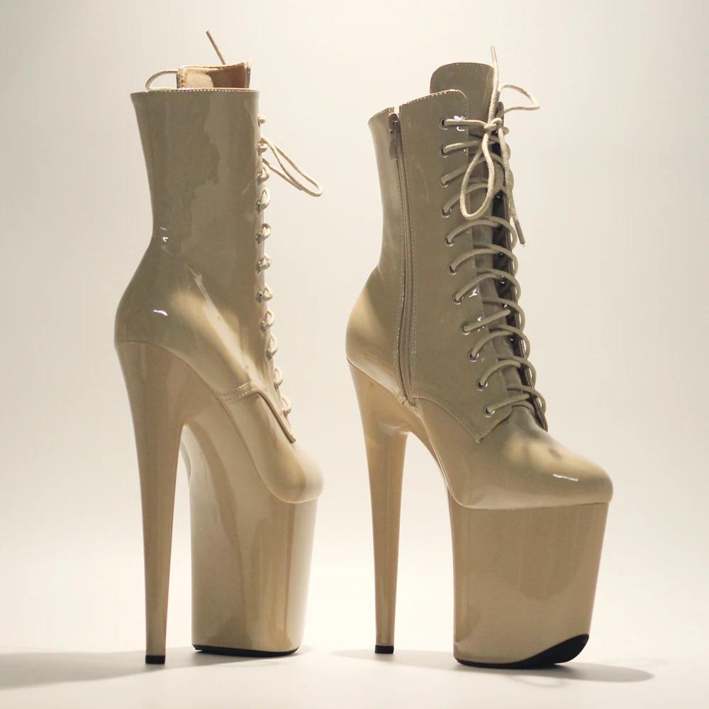 Bottines gothiques de danse pôle strip-teaseuse Sexy de 20cm, en Stock