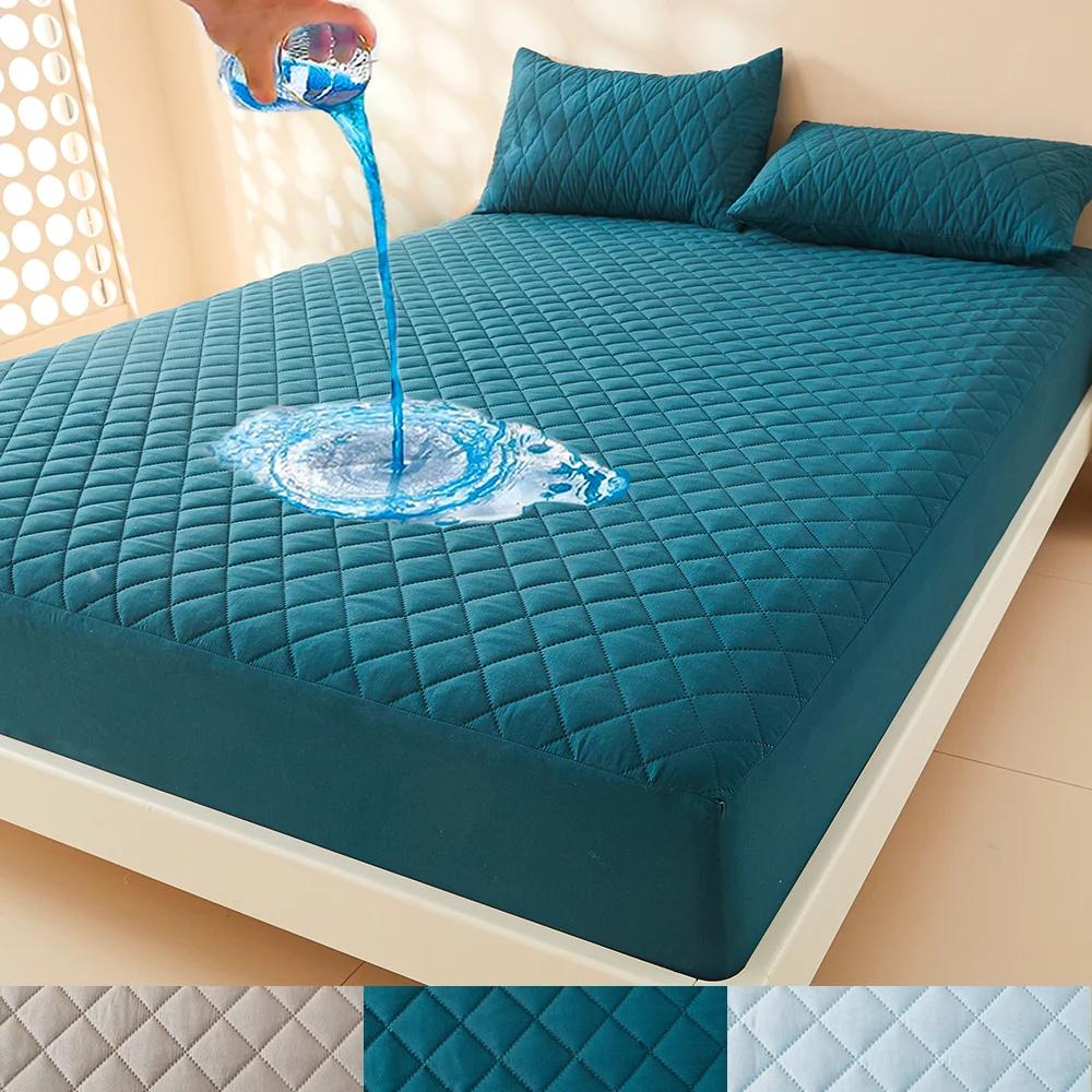 Housse de matelas épaisse en tissu Air 3D, protection de matelas 100% imperméable, drap-housse doux 