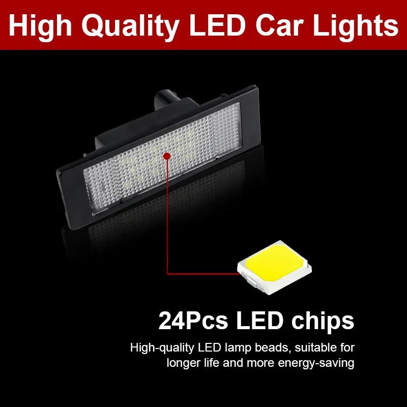 2x feux de plaque d'immatriculation à LED blancs SMD, adaptés pour BMW E81 E87 F20 F21 E63 E64 F06 F