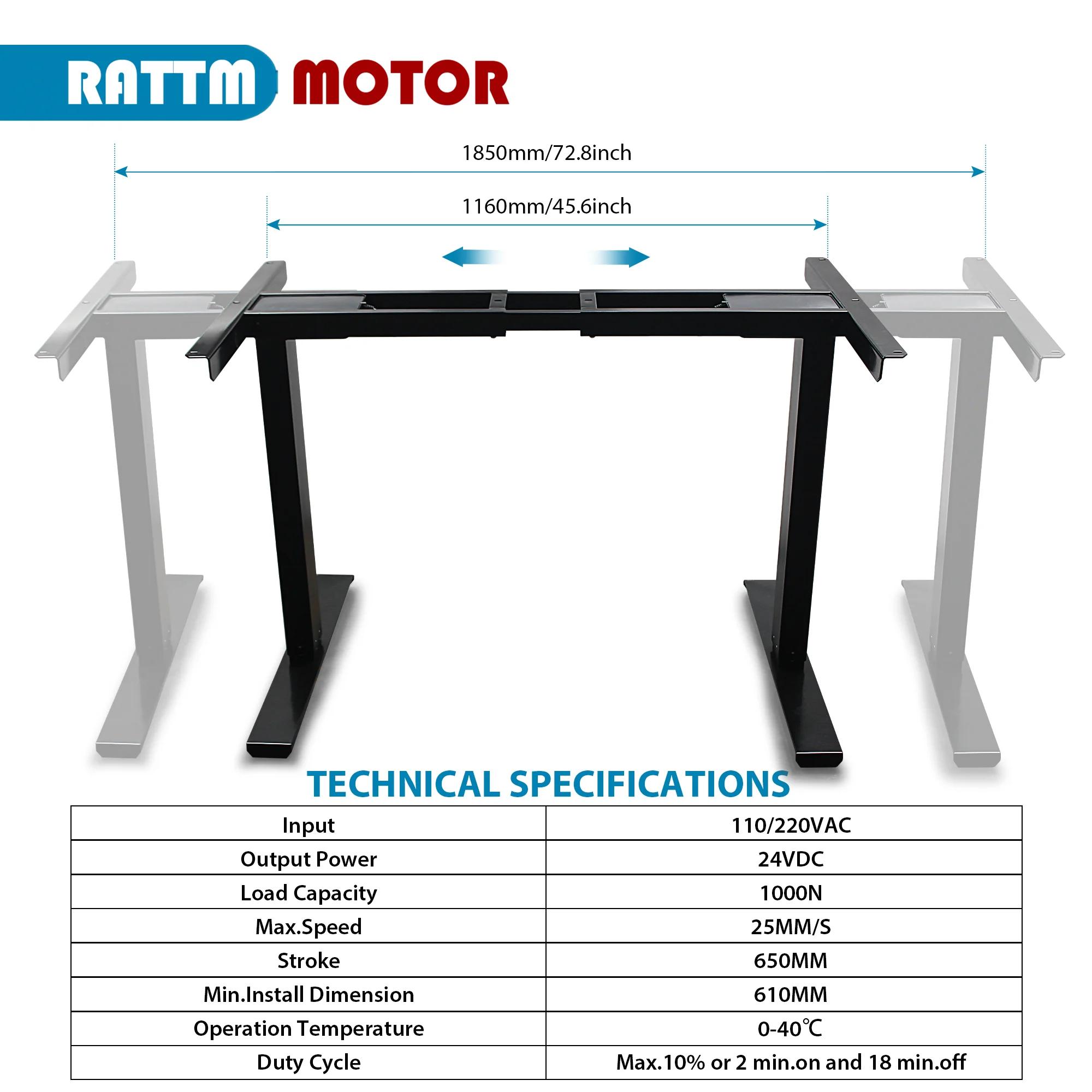 【Stock ue】MOTEUR RADTM Table élévatrice électrique à double moteur de deux pieds réglable en hauteur