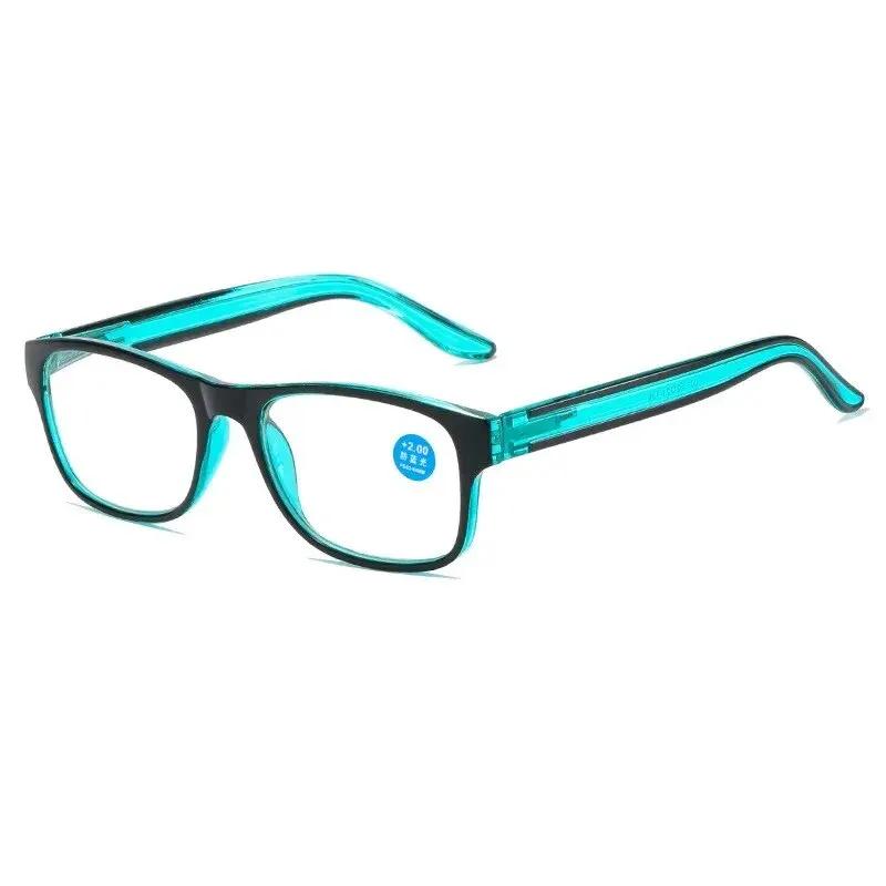 Lunettes de lecture Anti-lumière bleue pour femmes et hommes, verres carrés transparents pour ordina