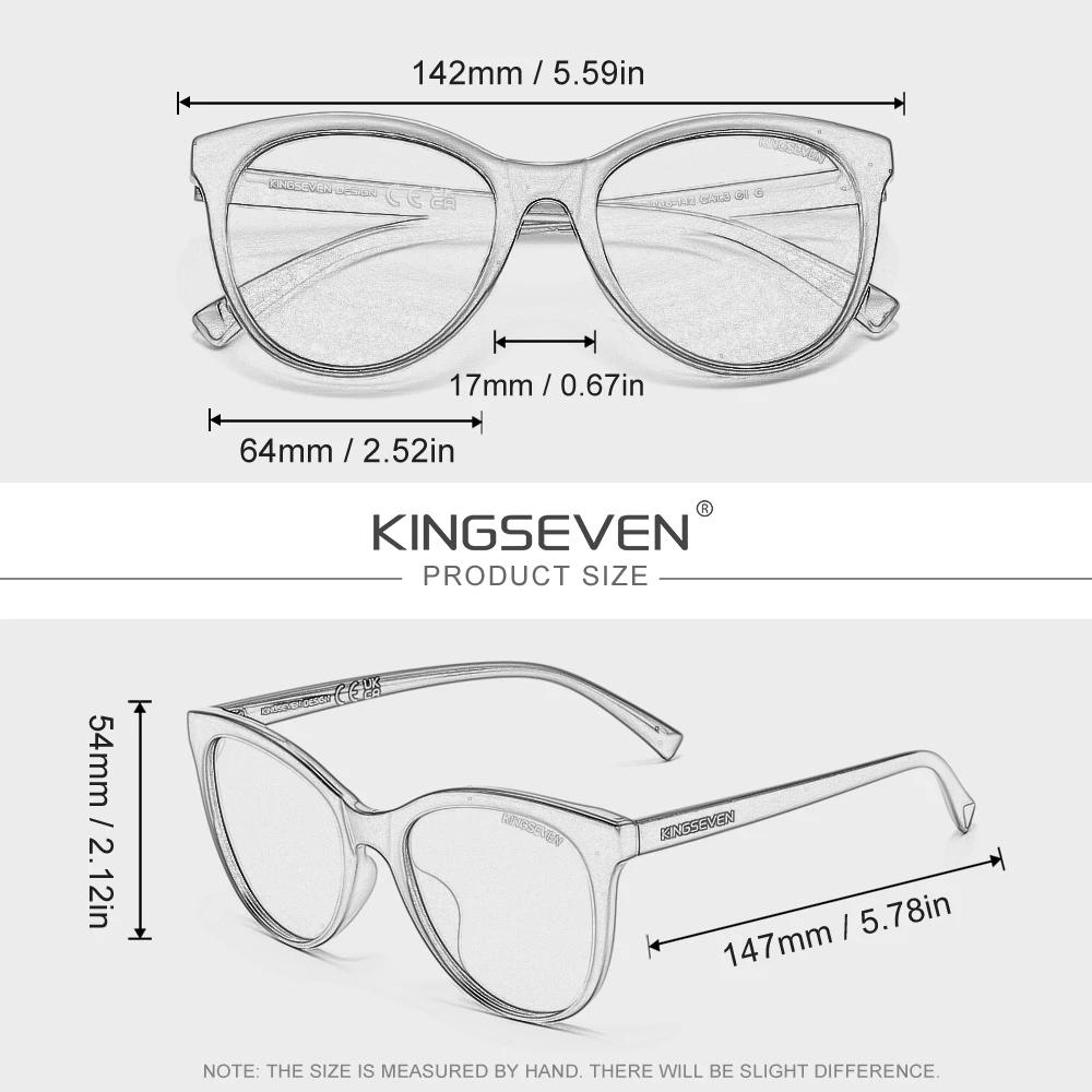 KINGSEVEN Nouvelles Lunettes de Soleil de Luxe pour Femmes, Protection UV400 Polarisée, Style Tendan