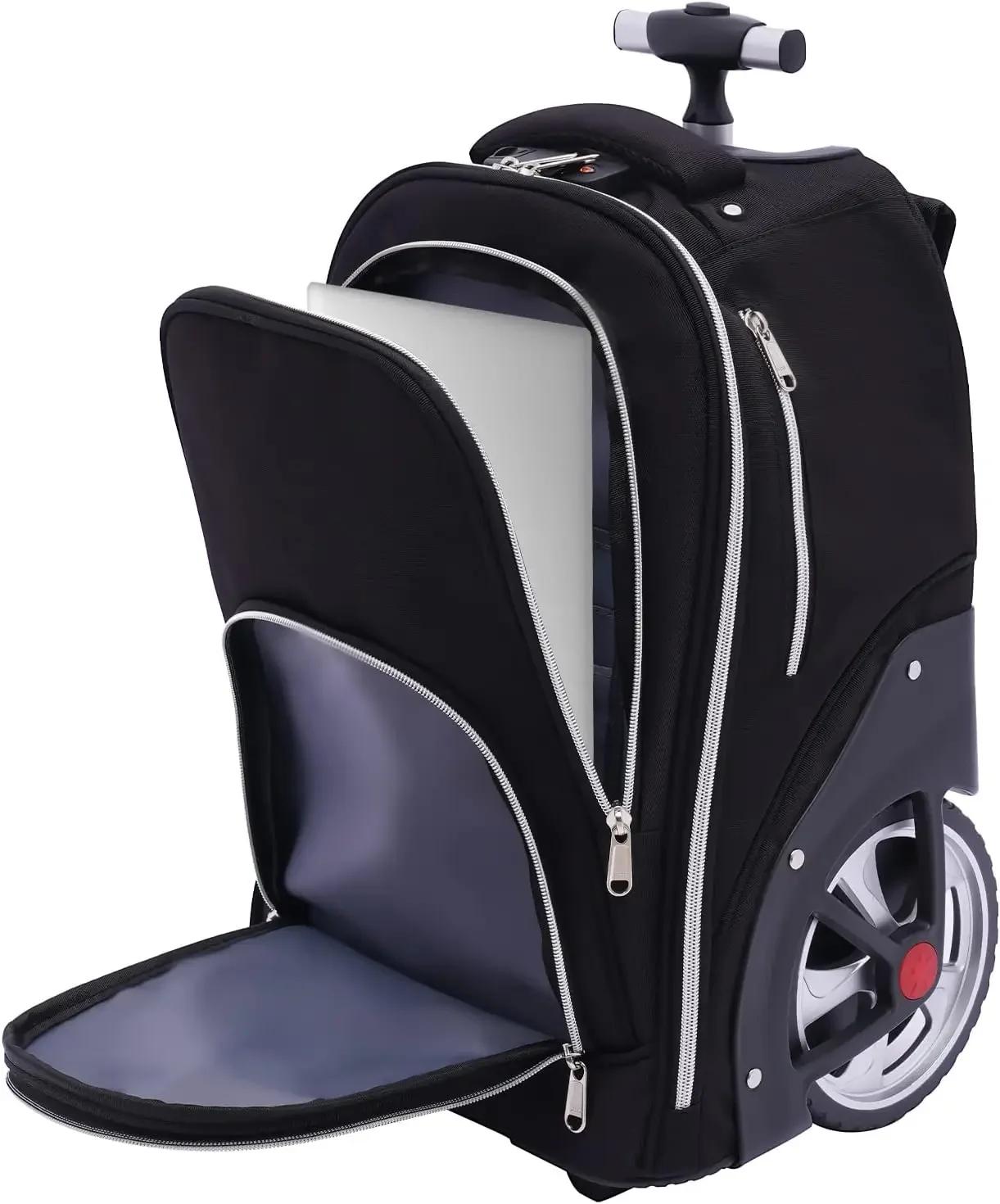 NOUVEAU Sac à dos trolley 45L, idéal comme bagage à main avec roulettes, multifonctionnel, adapté au
