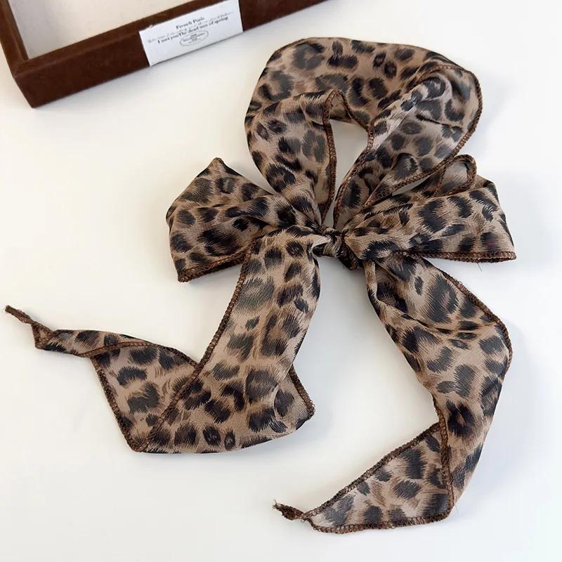 K-Style Animal imprimé à pois écharpe ceinture Boho bandeau de cheveux TikTok viral printemps été Sa
