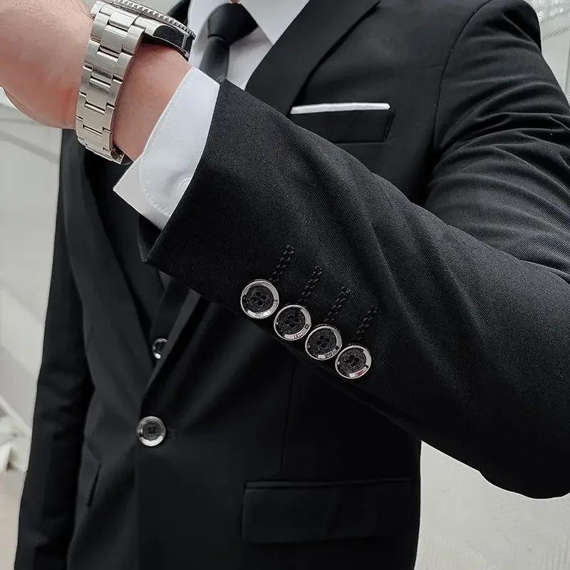 Costume de gentleman décontracté pour hommes, costume de banquet de mariage d'affaires en plein air,