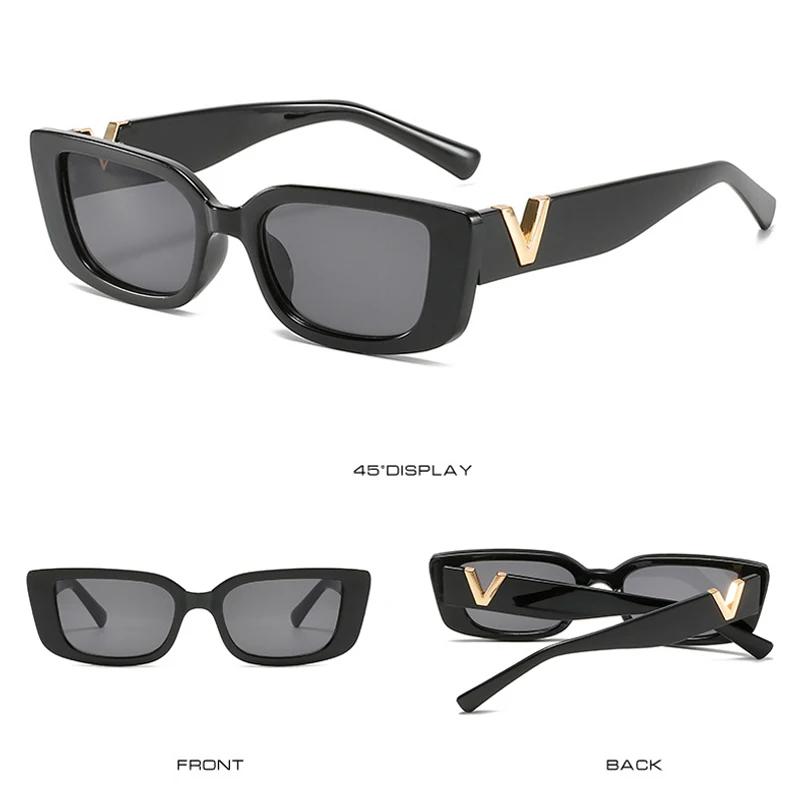 Mode Cat Eye lunettes de Soleil De Luxe V Lunettes de Soleil Pour Dames Classique Rectangle Conduite
