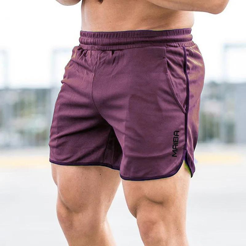 Short de sport respirant pour Fitness, pantalon de course à séchage rapide, Slim, pour l'entraînemen
