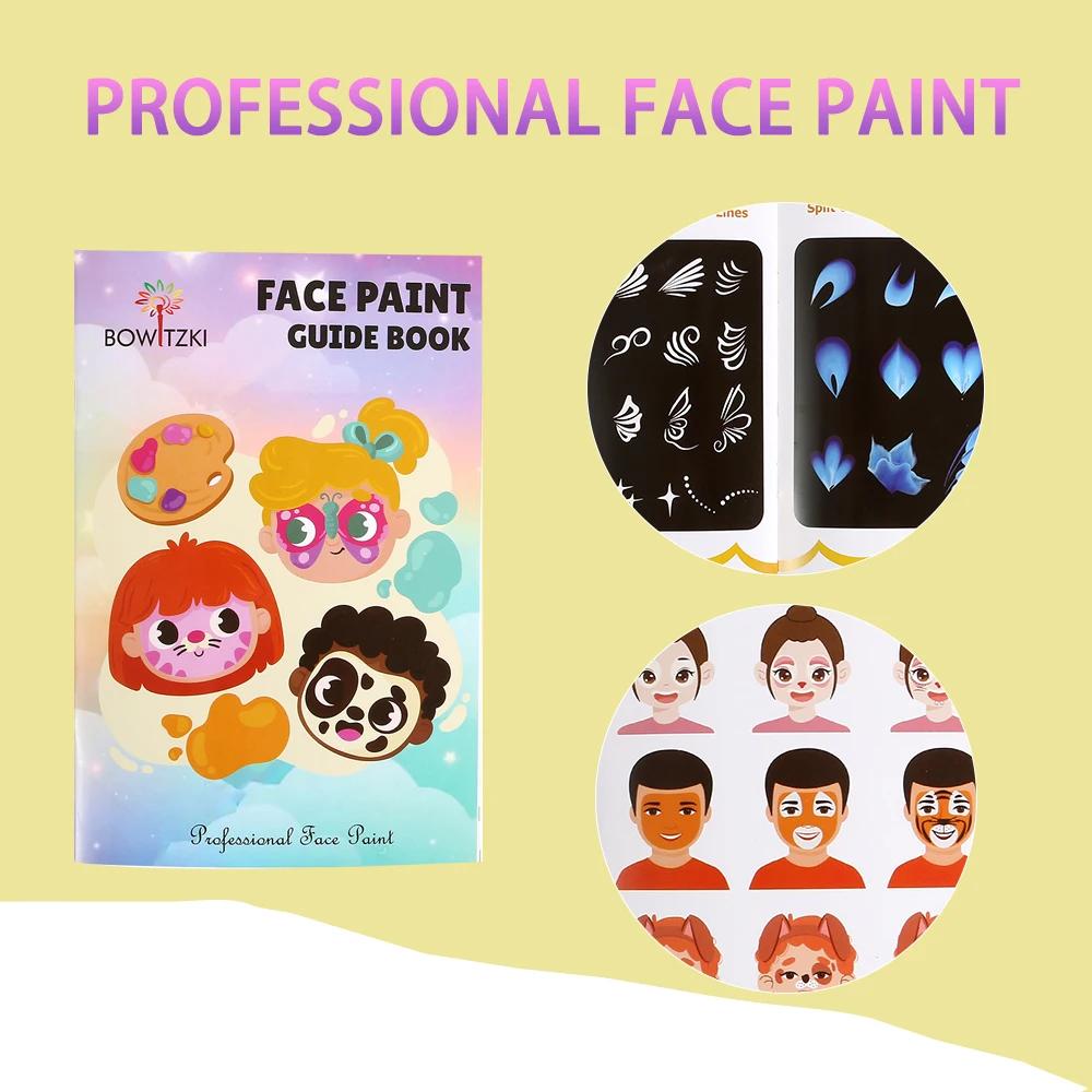 Bowitzki Kit de peinture pour le visage professionnel pour enfants adultes ensemble de peinture pour