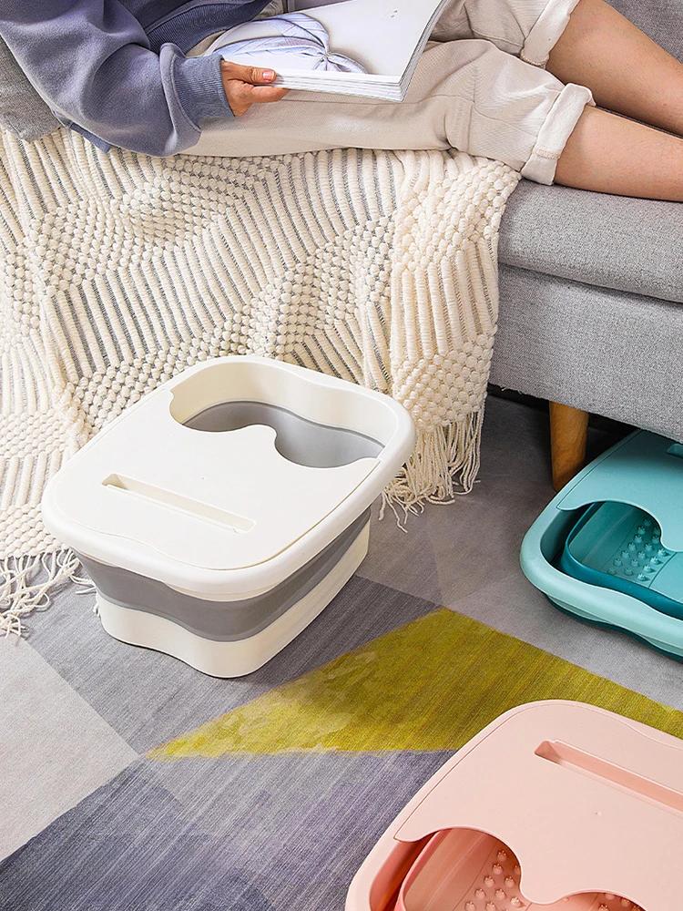 Bain de pieds pliable, seau de Massage, seau de trempage, bassin pliant, seau de bain de pieds, Saun