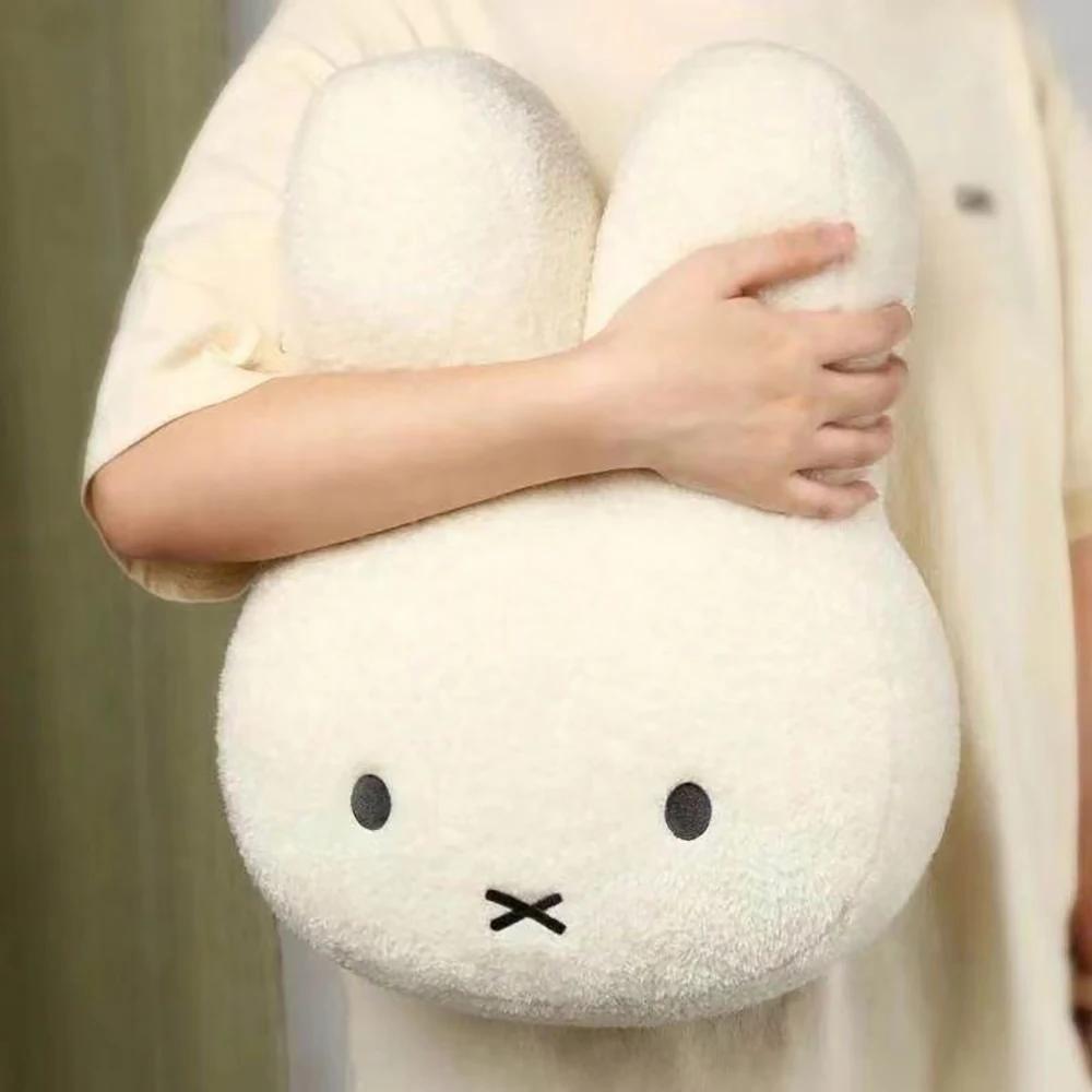 Kawaii Miffy mignon oreiller en peluche dessin animé lapin ajouter coton haute qualité ménage chambr