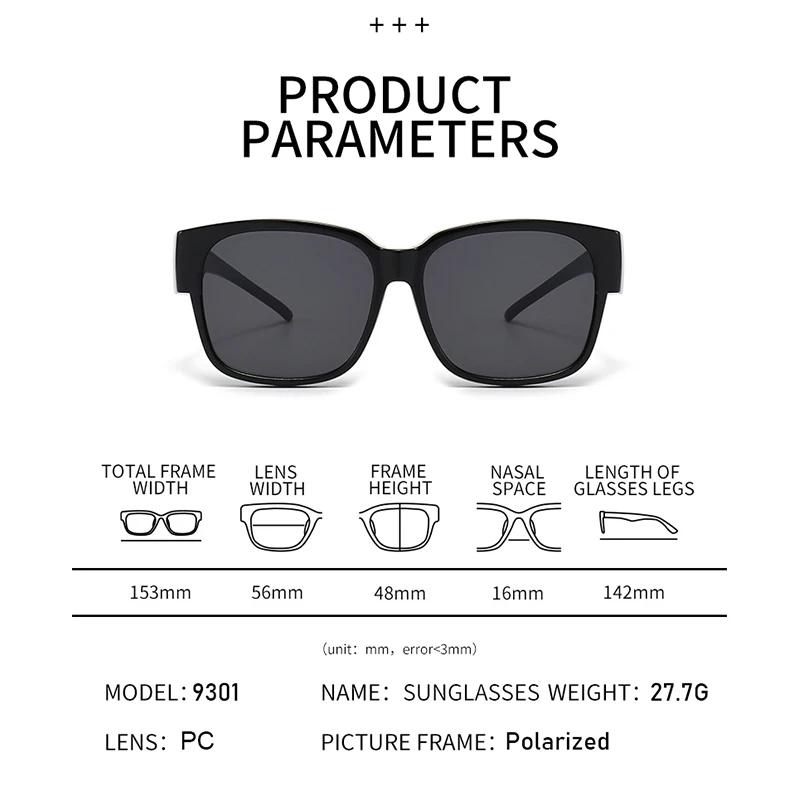 Lunettes de soleil polarisées pour hommes et femmes, verres de Prescription pour myopie, Vintage, vo