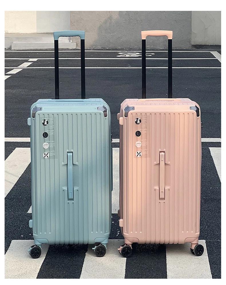 Porte-gobelet de grande capacité pour femmes et filles, valise à bagages, chargement USB, bagage à m