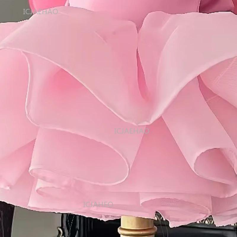 Robe d'été pour enfants, rose, courte, avec ailes, style tutu mignon, costume de fée, robe de prince