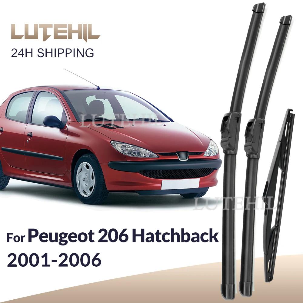 Pour Peugeot 206 Hatchback 2001-2006 2002 2003 essuie-glace avant et arrière balais pare-brise bross