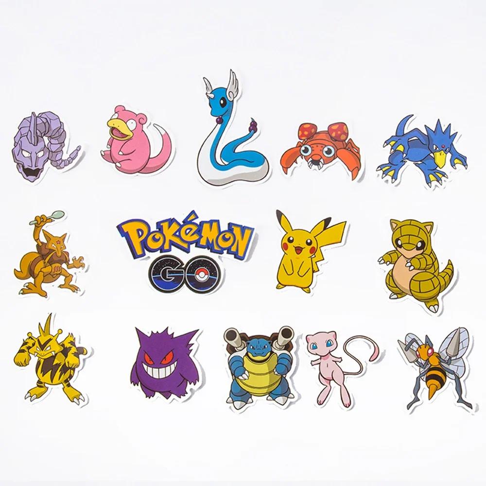 50 pièces Anime Pokemon mignon autocollants Graffiti décoration bricolage planche à roulettes téléph