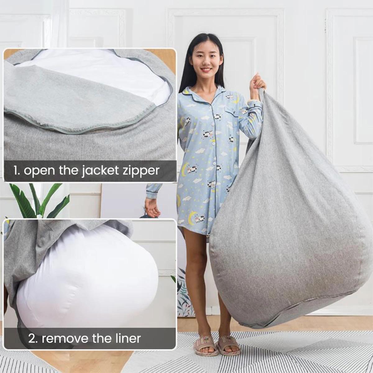 Canapé de remplacement intérieur sans remplissage, doublure intérieure amovible et lavable pour sac 