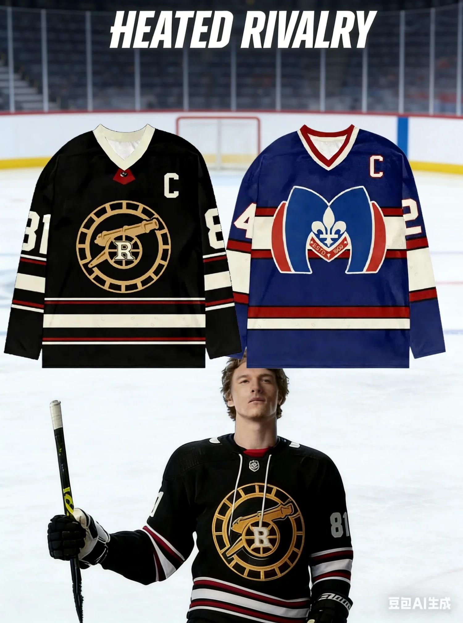 Nouveau Maillot de Hockey Chauffant Rivality 2026 pour Hommes, T-shirt à Manches Longues, T-shirt Co
