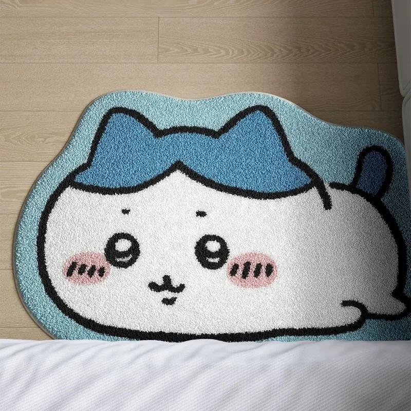 Chiikawa – tapis de sol antidérapant en peluche, dessin animé Hachiware Usagi, pour salle de bain, c
