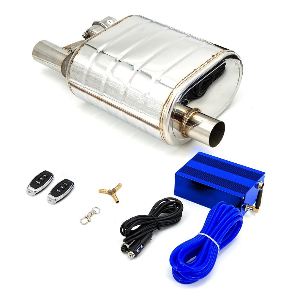 Silencieux avec soupape de décharge, acier inoxydable, découpe d'accès électrique, ensemble de téléc