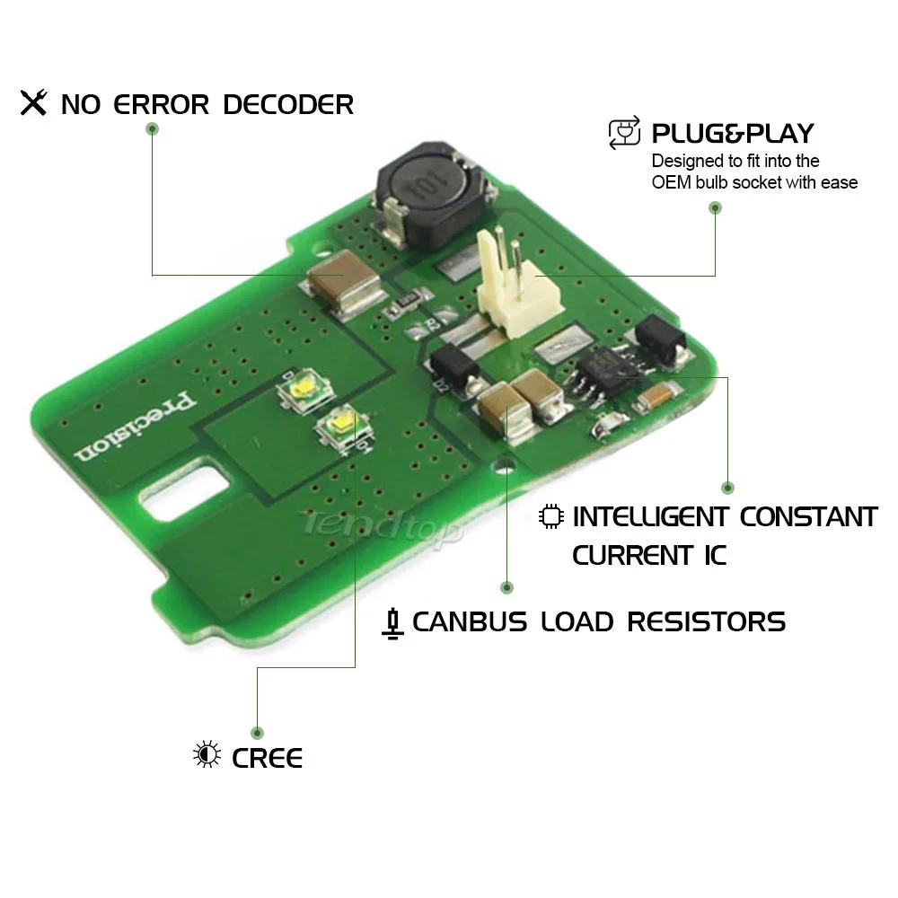Xenon blanc LED Position de stationnement phares circuits imprimés lampe pour Mercedes Benz classe E