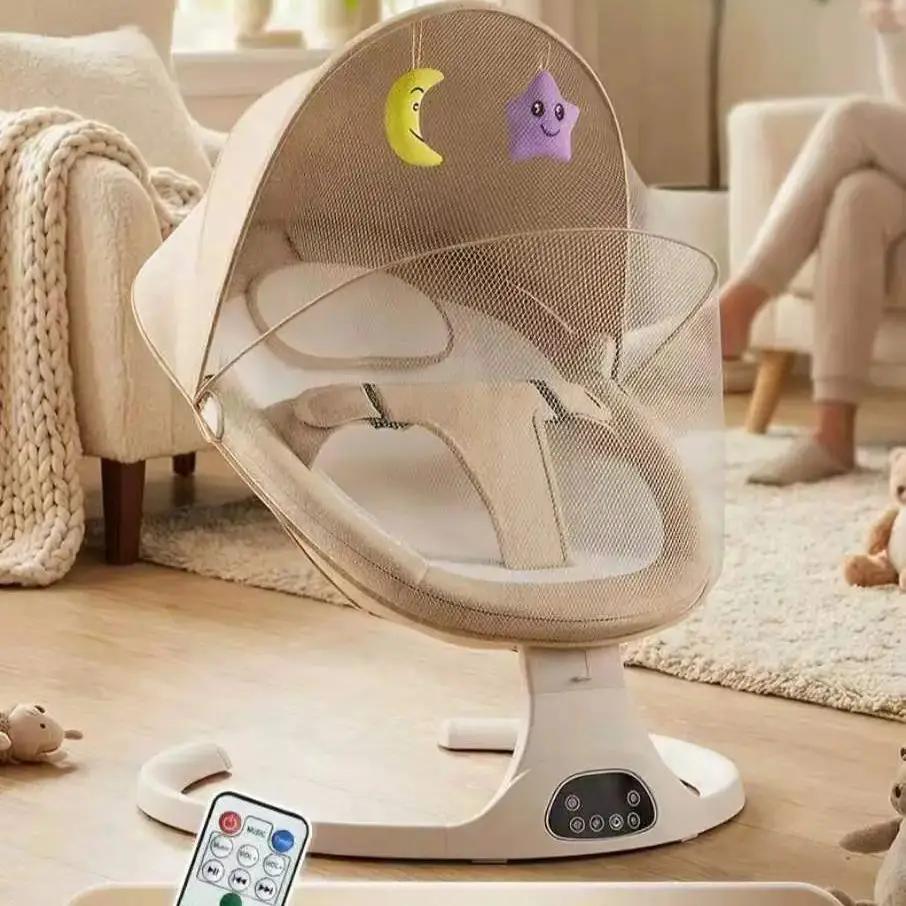 Baby Electric Swing Rocker Bouncer Rocking Chair Auto Soothing Electric Cradle Newborn Infant Rocker