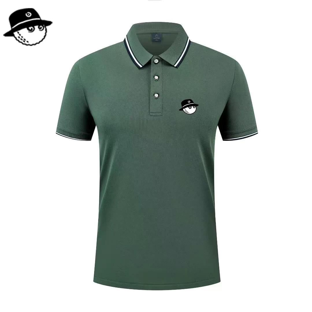 Polo pour homme, mode été, coupe slim, manches courtes, 100% polyester, décoration de poche factice,
