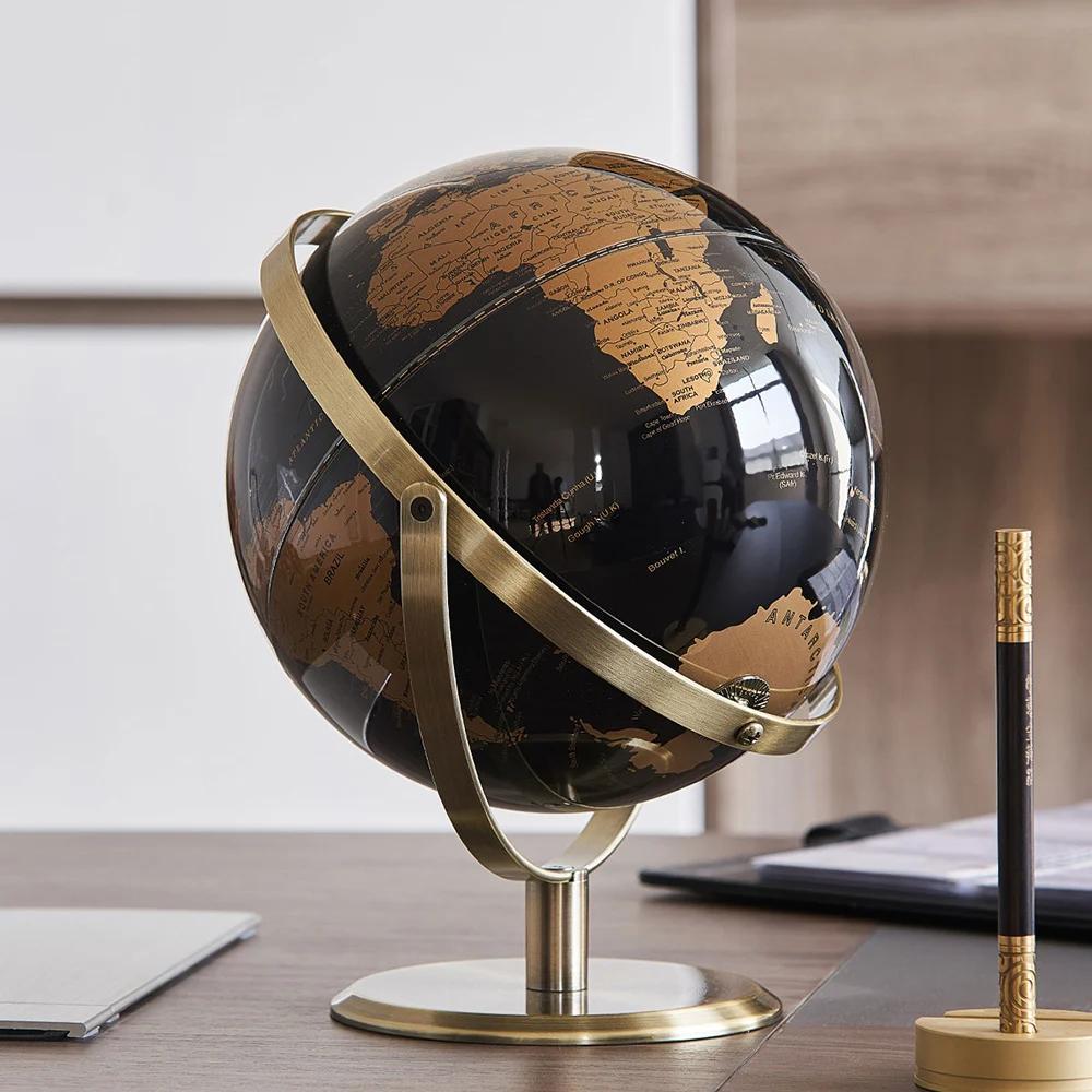 Accessoires de décoration pour la maison, Globe du monde rétro, apprentissage moderne, carte du mond