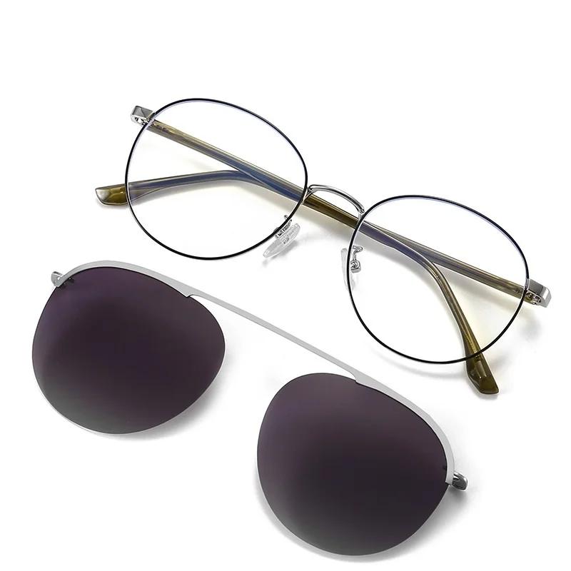 COHK marque de mode Design hommes femmes aimant lunettes de soleil polarisées Clip sur lunettes de s