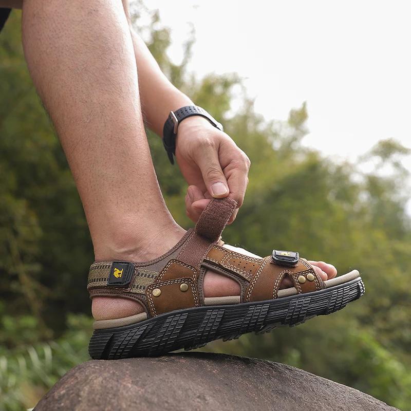 GOLDEN CAMEL – sandales d'eau imperméables pour hommes, Support d'arc, sandales de randonnée, confor