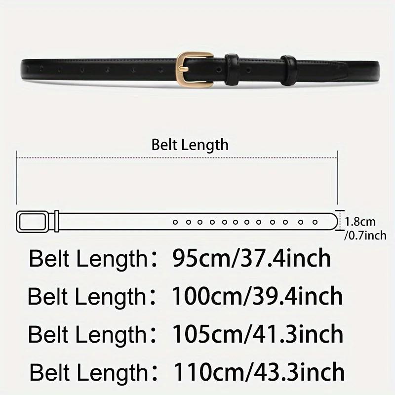 Ceinture noire pour femmes, 2 pièces, mode rétro, boucle à aiguille, ceinture en jean, sangle décont