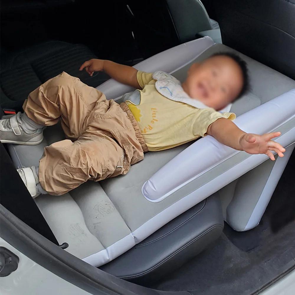 Matelas gonflable pliable pour bébé, arrière de voiture pour enfants, polymère, avion, voyage en ple