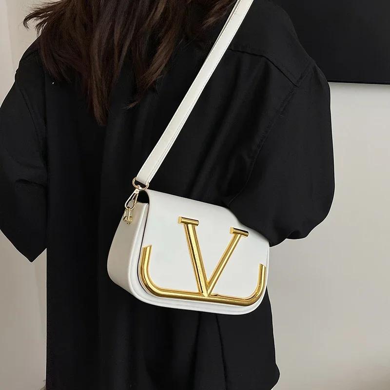 Sac à bandoulière minimaliste haut de gamme pour femme en cuir grainé premium avec sangle réglable, 