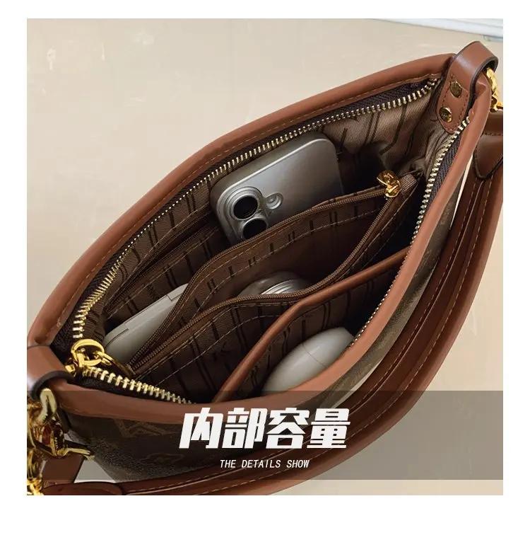 Sac à langer en cuir élégant et décontracté pour femme, grande capacité, texturé, original, rétro, p