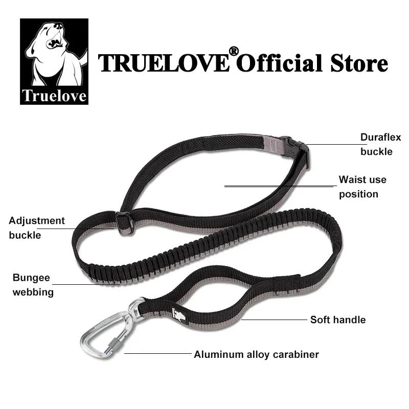 Truelove – laisse élastique pour animaux de compagnie, mains libres, pour chiens de taille moyenne e