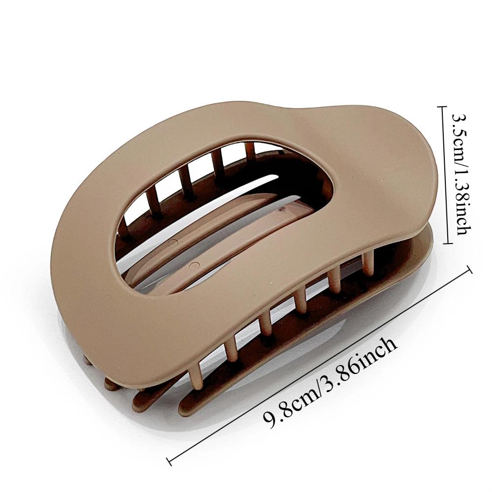 Pince à cheveux PC pour femmes, nouveau Design léopard mat incurvé plat, Barrettes de coiffure en ac