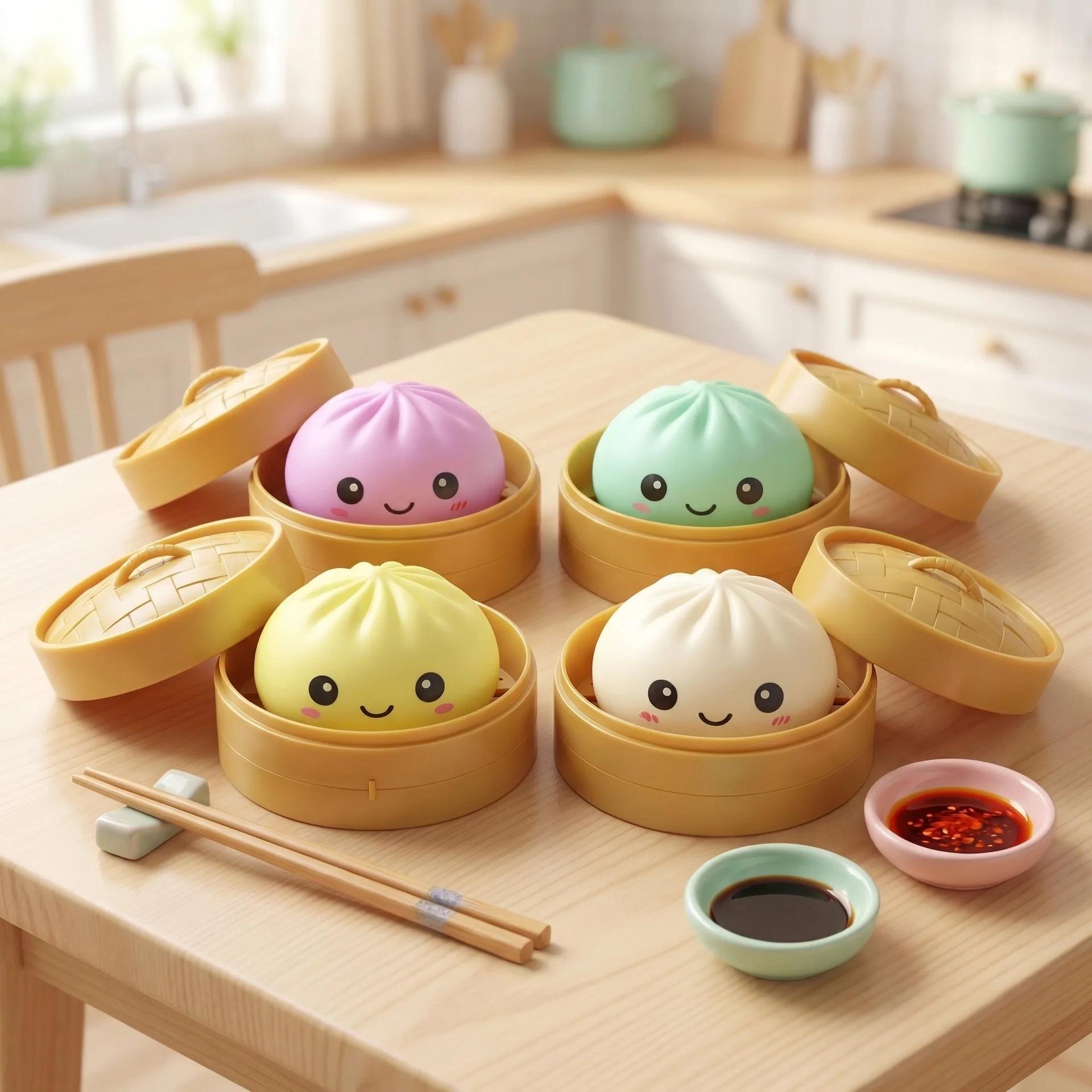 Jouet géant Squishies en forme de boulette, boulette scintillante à remontée lente, jouet anti-stres