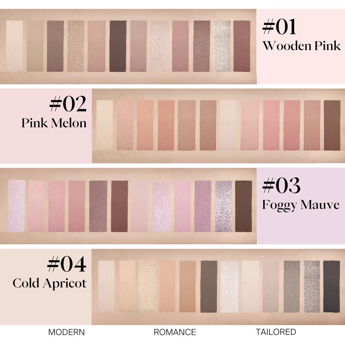 JOOCYEE Palette de fards à paupières 12 nuances