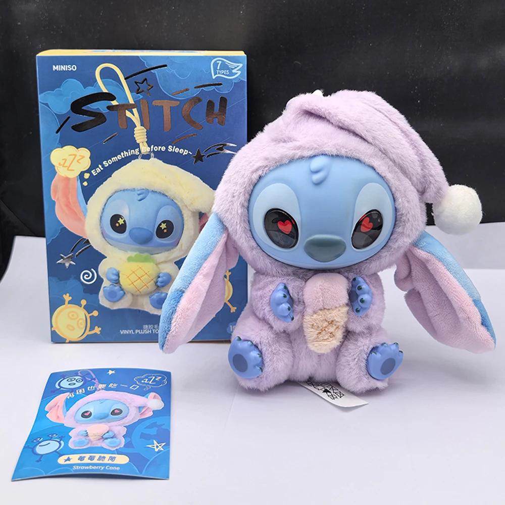 Boîte aveugle en peluche, série Stitch Eat Alething Before Sleep, pendentif, poupée mignonne, orneme