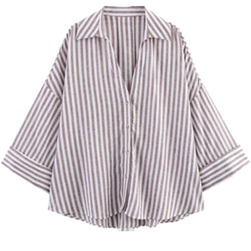 HXAO chemise femme chemisier surdimensionné chemise d'été et chemisier jaune rose blanc chemise rayé