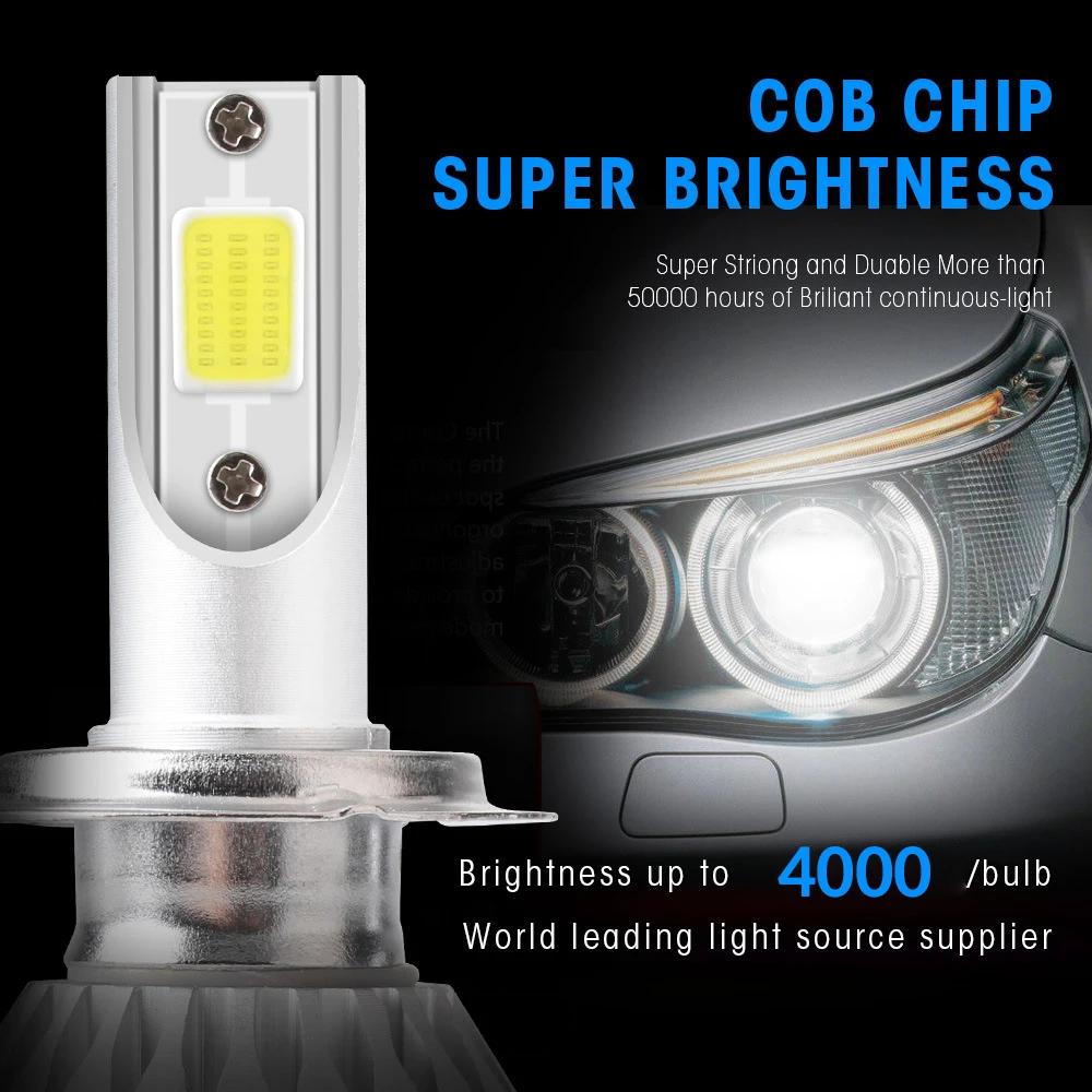 2x H7 LED H11 H4 Hi/Lo H1 H3 H8 HB1 HB3 HB4 HB5 HIR2 H13 H27 9005 9006 ampoules de phares de voiture