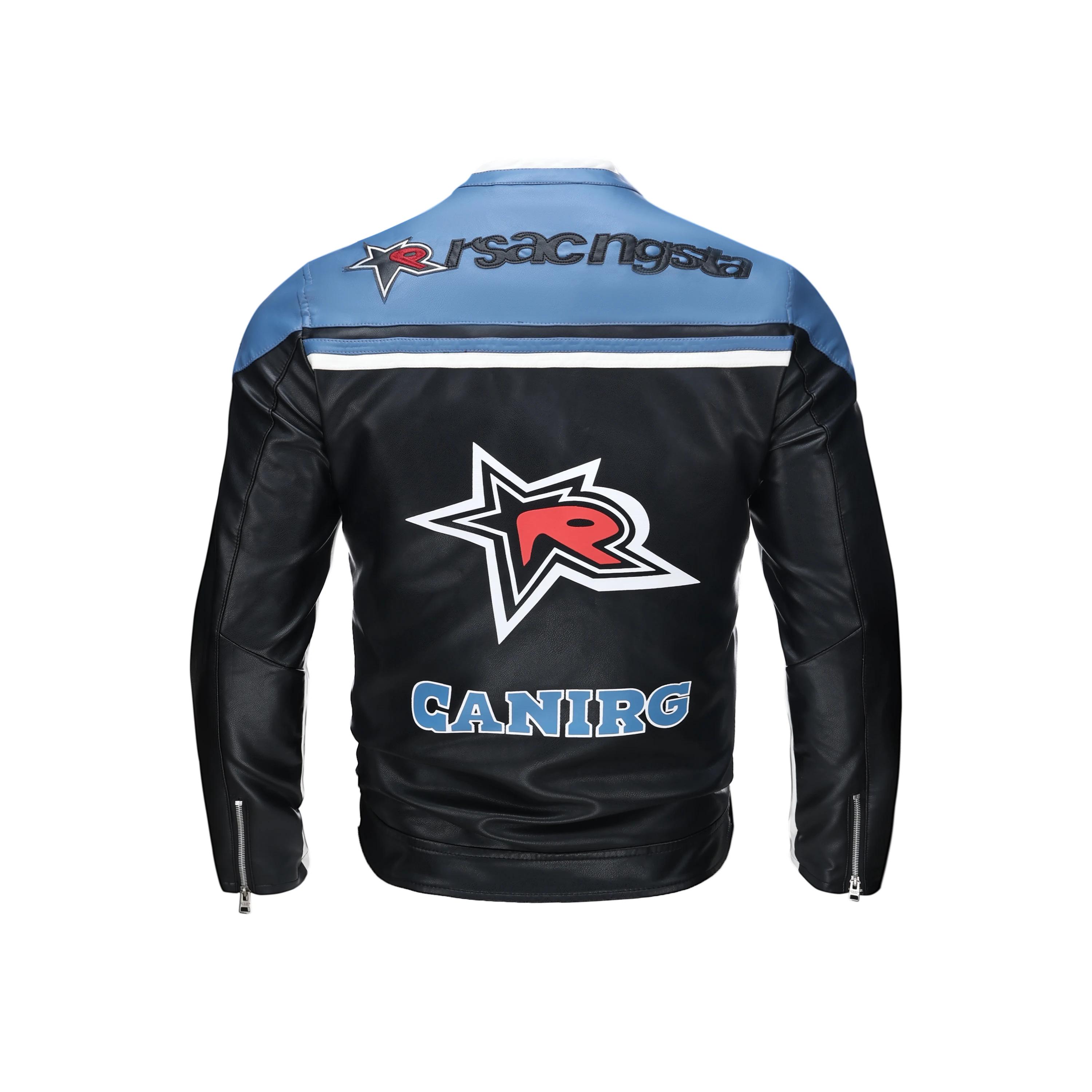 Vestes en cuir pour hommes automne décontracté moto veste en polyuréthane Biker manteaux en cuir mar