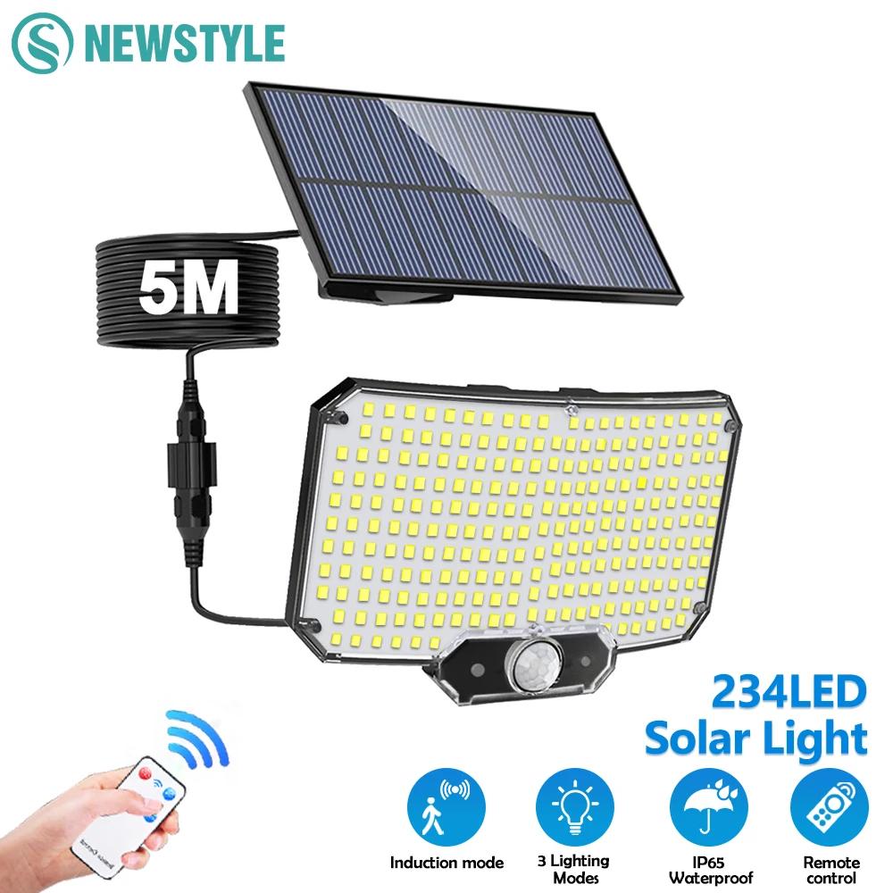 234LED lumières extérieures solaires capteur de mouvement Super lumineux lumières d'inondation solai
