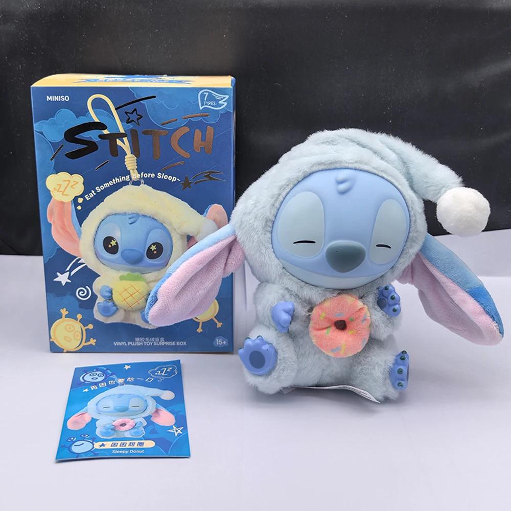 Boîte aveugle en peluche, série Stitch Eat Alething Before Sleep, pendentif, poupée mignonne, orneme