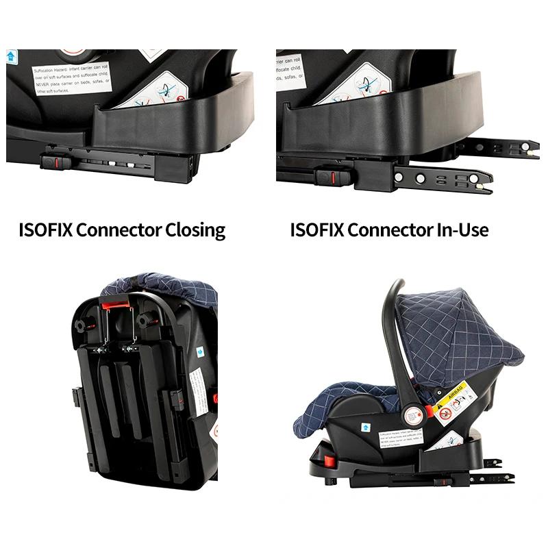 Système de voyage pour bébé 3 en 1 haut de gamme : poussette à siège réversible, design pliable pour