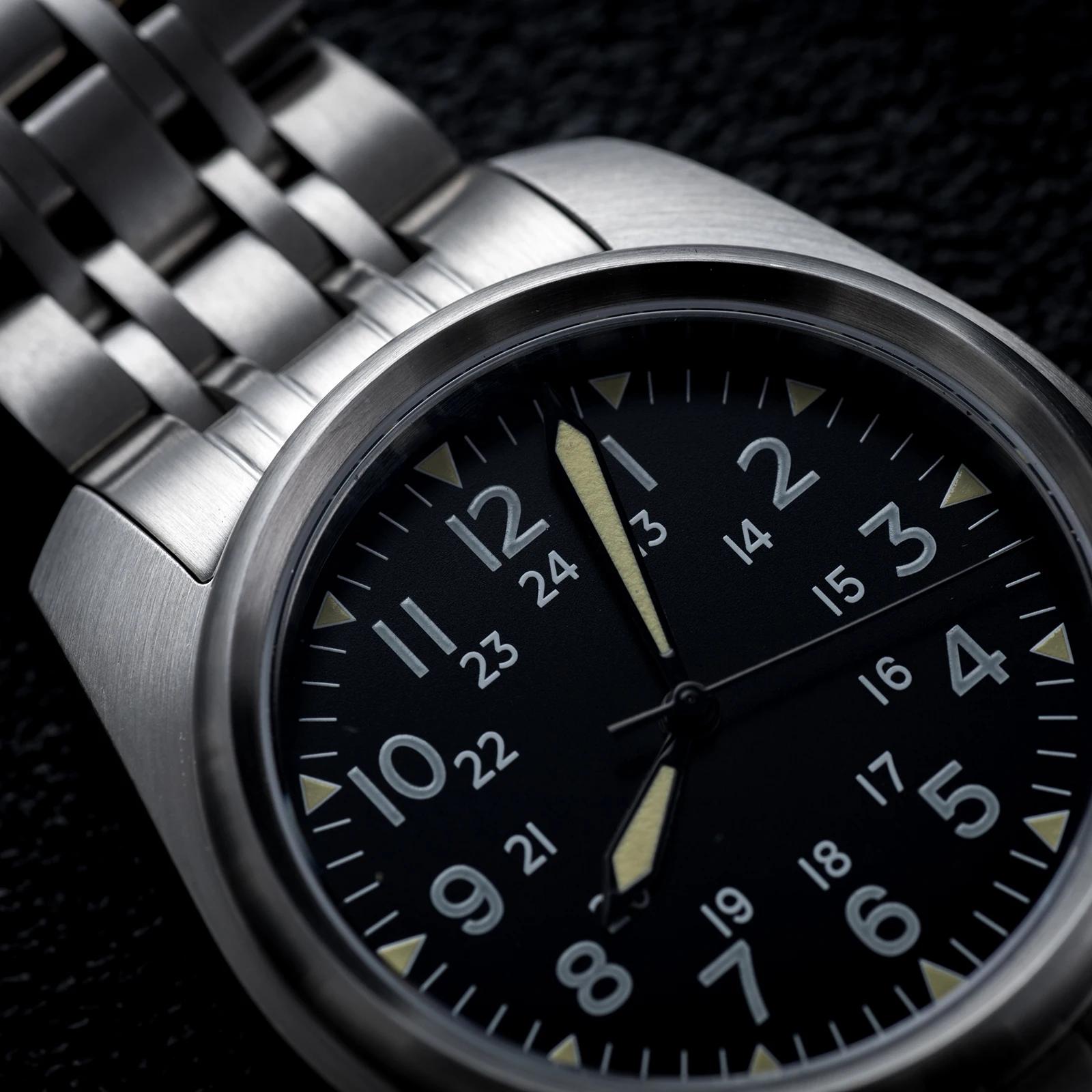 Saphir cristal hommes montres japon mouvement étanche 5Bar natation luxe affaires en acier inoxydabl