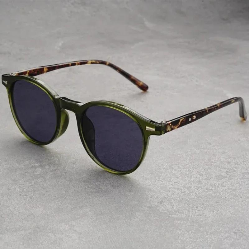 Lunettes de soleil rondes pour myopie, petite monture, rétro, marque de styliste, UV400, lunettes po